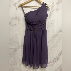 Bill Levkoff One-shoulder Chiffon Bridesmaid Dress - D34